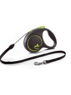 Flexi Black Design Cord Πτυσσόμενος Οδηγός Κορδόνι Small 5m