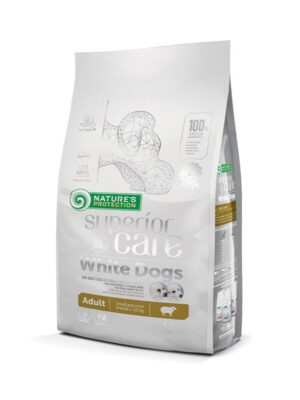 Nature's Protection Superior Care White Dogs Small & Mini Adult Lamb Ξηρά Τροφή Λευκών Σκύλων Αρνί 1.5kg