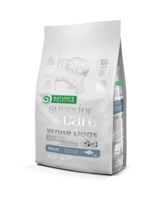 Nature's Protection Superior Care White Dogs Small & Mini Adult White Fish Ξηρά Τροφή Λευκών Σκύλων Ψάρι 1.5kg