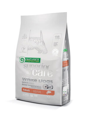 Nature's Protection Superior Care White Dogs Small & Mini Adult Salmon Ξηρά Τροφή Λευκών Σκύλων Σολομό 1.5kg