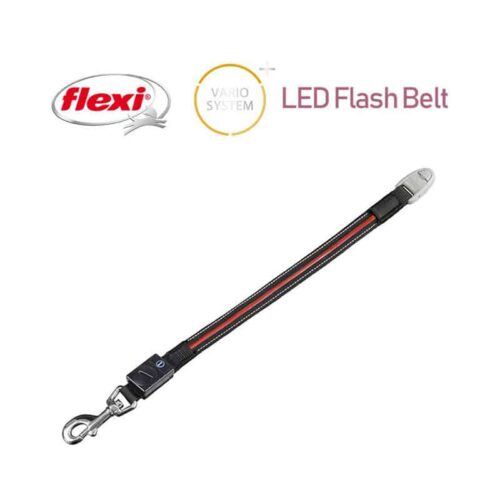 Flexi Vario Led Flash Belt Φωτιζόμενη Led Προέκταση Οδηγού Ιμάντα Μαύρο