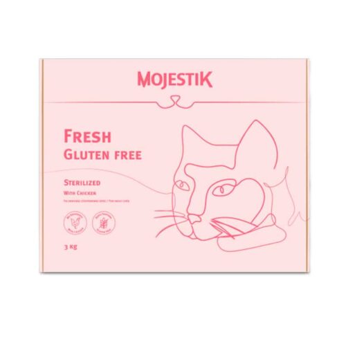 Mojestik Fresh Sterilized Gluten Free Ξηρά Τροφή Γάτας Ενήλικες Στειρωμένες Κοτόπουλο 3kg