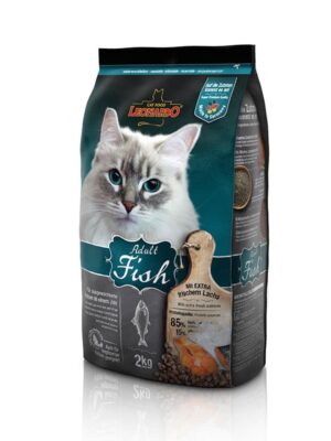 Leonardo Adult Fish Ξηρά Τροφή Γάτας Mακρίτριχες Ψάρι