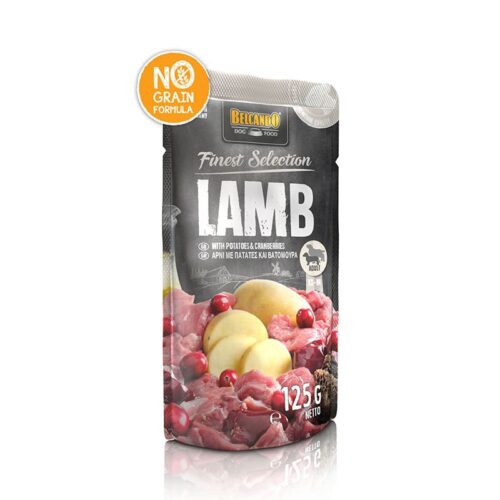 Belcando Pouch Lamb Υγρή Τροφή Σκύλων Αρνί, Πατάτες & Βατόμουρα
