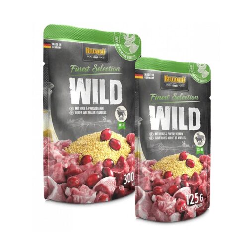 Belcando Pouch Wild Υγρή Τροφή Σκύλων Κυνήγι, Κεχρί & Βατόμουρα