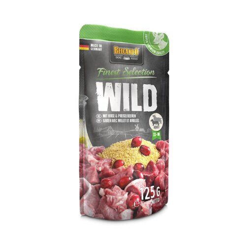 Belcando Pouch Wild Υγρή Τροφή Σκύλων Κυνήγι, Κεχρί & Βατόμουρα