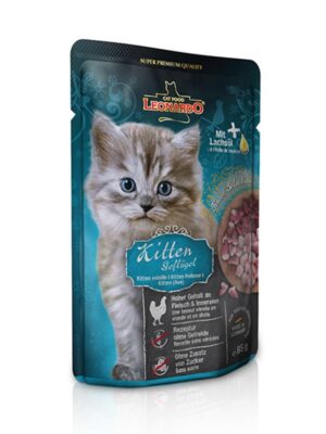 Leonardo Finest Selection Pouches Kitten Υγρή Τροφή Γάτες Πουλερικά