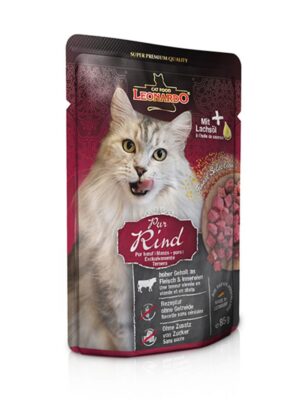 Leonardo Finest Selection Pouches Υγρή Τροφή Γάτες Βοδινό