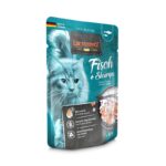 Leonardo Pouche Fish & Shrimps Υγρή Τροφή Γάτας Ψάρι & Γαρίδες 85g