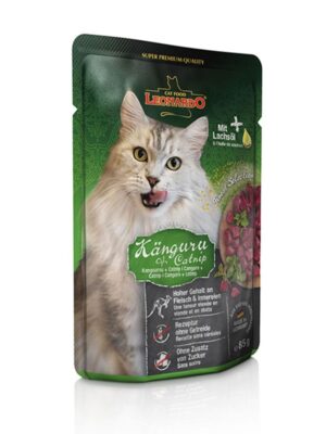 Leonardo Finest Selection Pouches Υγρή Τροφή Γάτες Καγκουρό & Catnip