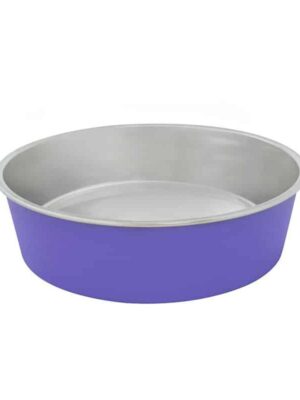 Duvo Dinner Time Matt Fix Inox Μπολ Με Λάστιχο Μοβ 450ml