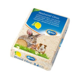 Duvo Wood Fibre Ροκανίδι Τρωκτικών Λεμόνι 3.6kg