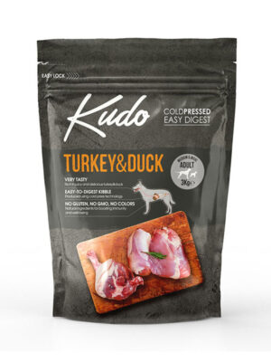 Kudo Turkey & Duck Adult Medium & Maxi Ξηρά Τροφή Σκύλων Γαλοπούλα & Πάπια