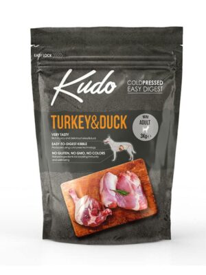 Kudo Turkey & Duck Adult Mini Ξηρά Τροφή Σκύλων Γαλοπούλα & Πάπια 3kg