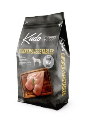 Kudo Chicken & Vegetables Junior All Breeds Ξηρά Τροφή Σκύλων Κοτόπουλο 12kg