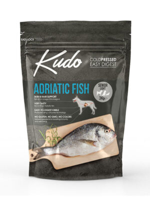 Kudo Adriatic Fish Senior & Light Ξηρά Τροφή Σκύλων Ψάρι
