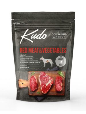 Kudo Red Meat & Vegetables Adult Mini Ξηρά Τροφή Σκύλων Μοσχάρι 3kg