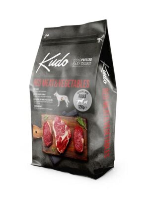 Kudo Red Meat & Vegetables Adult Medium & Maxi Ξηρά Τροφή Σκύλων Μοσχάρι