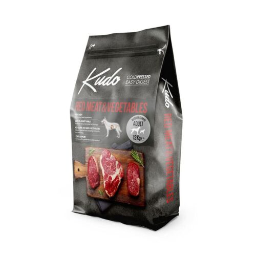 Kudo Red Meat & Vegetables Adult Medium & Maxi Ξηρά Τροφή Σκύλων Μοσχάρι