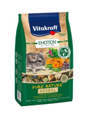 Vitakraft Emotion Pure Nature Herbal Πλήρης Τροφή Για Τσιντσιλά 600kg