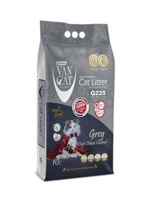 Van Cat Grey Odour Άμμος Γάτας με Ενεργό Άνθρακα Χωρίς Άρωμα 10Lt