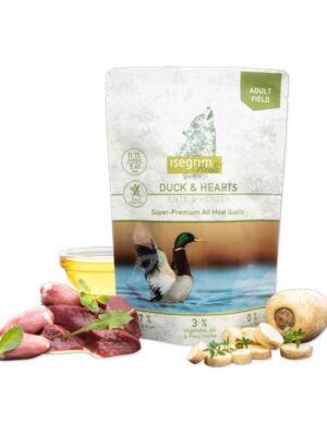 Isegrim Roots Adult Field Duck & Hearts Πατέ Σκύλου Πάπια & Καρδιά 410gr