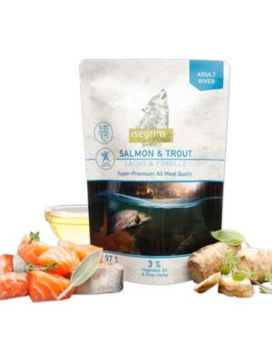 Isegrim Roots Adult River Salmon & Trout Πατέ Σκύλου Σολομός & Πέστροφα 410gr