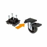 Ferplast Kit Wheels L442 Σετ Τροχών Κλουβιού Μεταφοράς Αυτοκινήτου Σκύλου