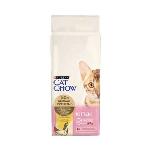 Purina Cat Chow Kitten Ξηρά Τροφή Για Γατάκια, Έγκυες & Θηλάζουσες Κοτόπουλο 15kg