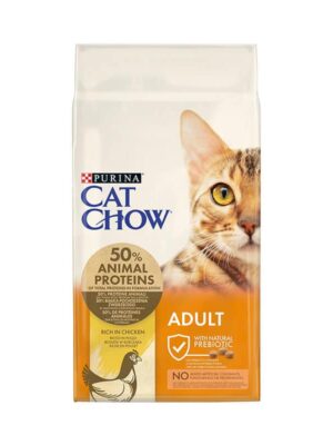 Purina Cat Chow Adult Ξηρά Τροφή Γάτας Κοτόπουλο & Γαλοπούλα 15kg