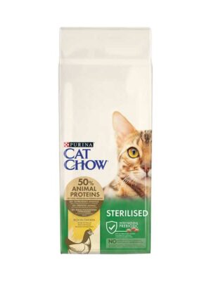 Purina Cat Chow Sterilised Ξηρά Τροφή Γάτας Στειρωμένες Κοτόπουλο 15kg