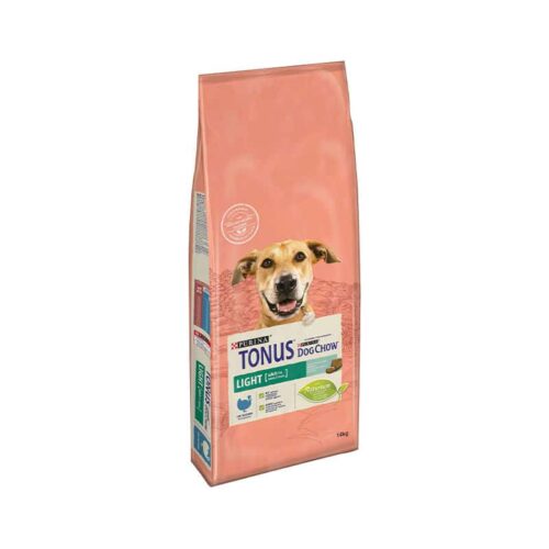 Purina Tonus Dog Chow Light Ξηρά Τροφή Σκύλου Υπέρβαρα Γαλοπούλα 14kg