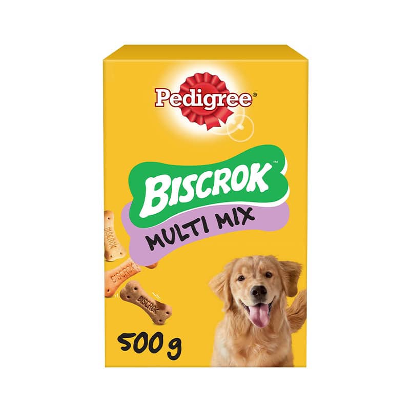 Pedigree Biscrok Μπισκότα Σκύλου Κοτόπουλο, Βοδινό & Αρνί 500gr