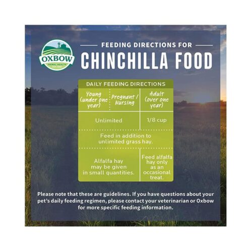 Oxbow Essentials Chinchilla Food Πλήρης Τροφή Για Τσιντσιλά 1.36kg