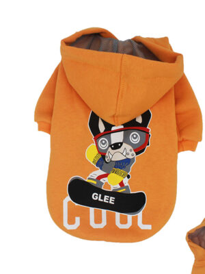 Glee Luno Hoodie Φούτερ Σκύλου Κίτρινο Pit Bull Cool Medium